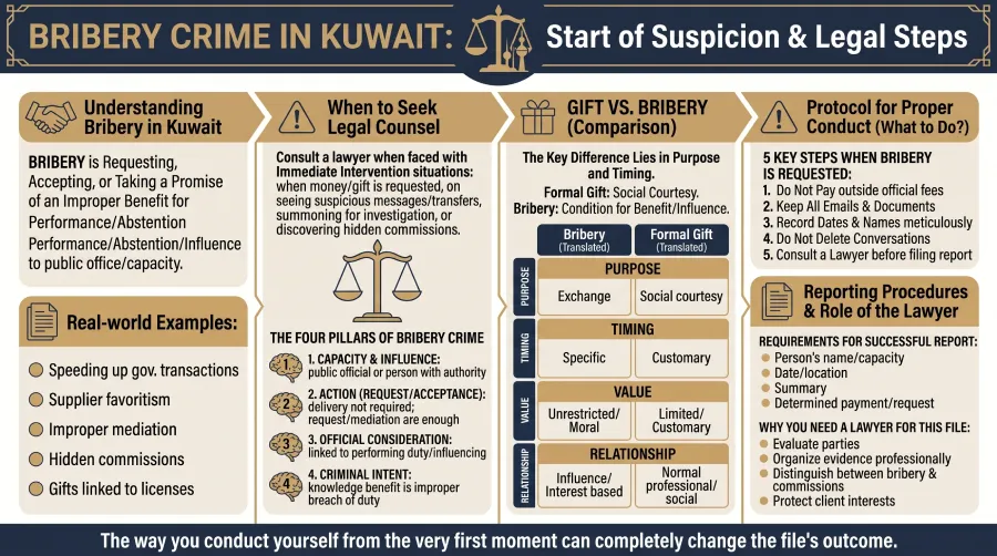 Legal guide to bribery in Kuwait and the steps for reporting it
