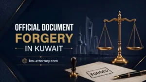 Official Document Forgery in Kuwait: Penalties, Elements and Legal Defenses