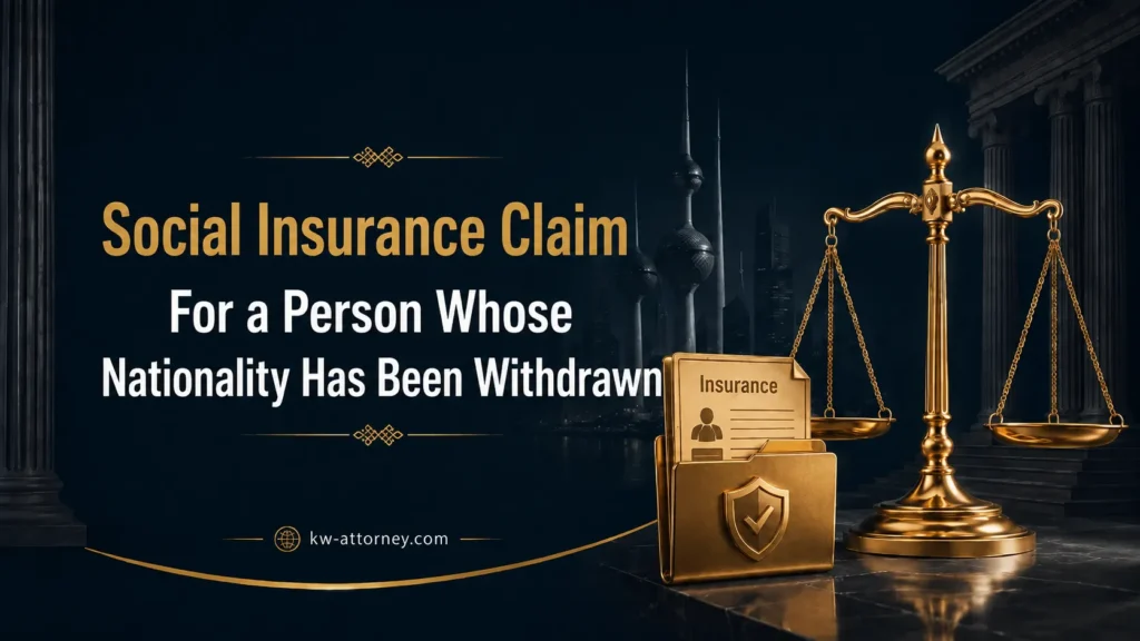 Social Insurance Claim After Kuwaiti Nationality Withdrawal in Kuwait